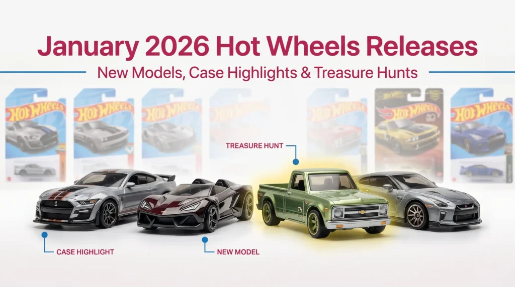 January 2026 Hot Wheels new models and Treasure Hunt lineup