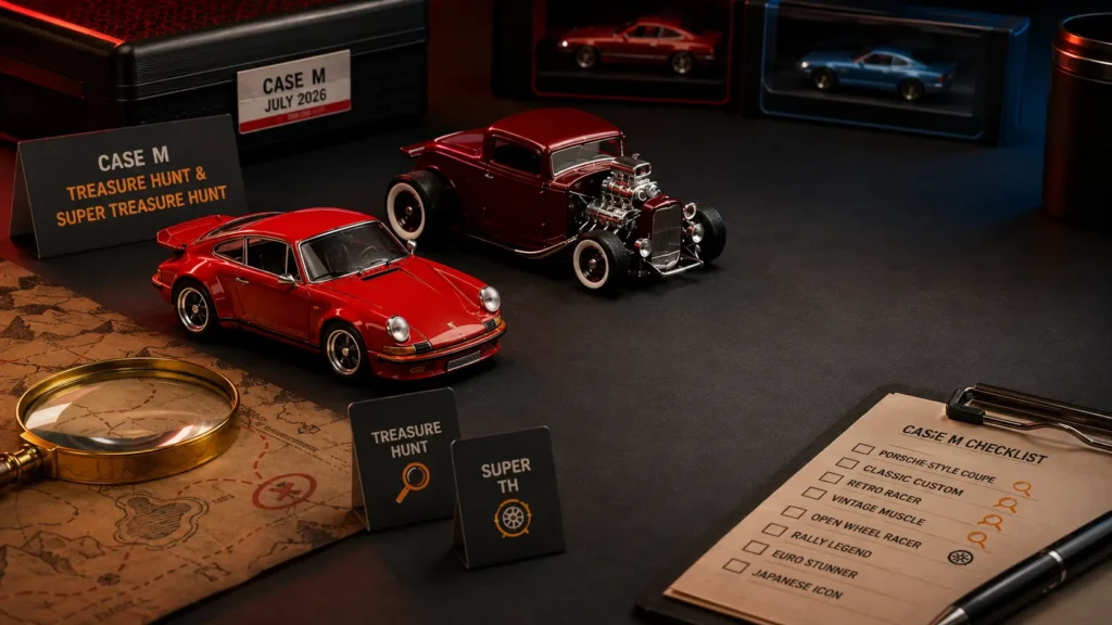 Case M Treasure Hunt chase cars