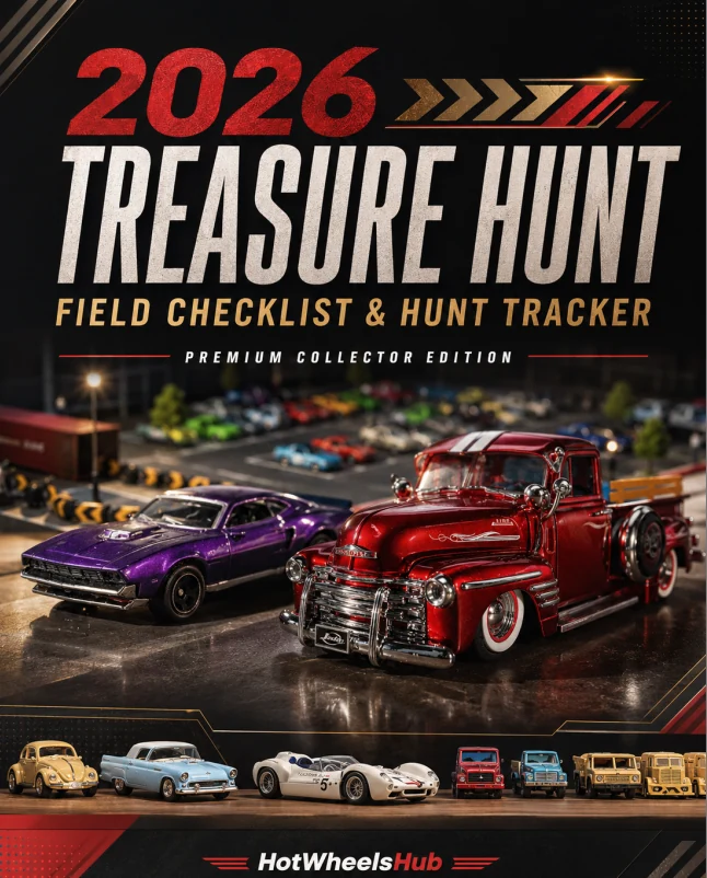 2026 Hot Wheels Treasure Hunt Field Tracker cover