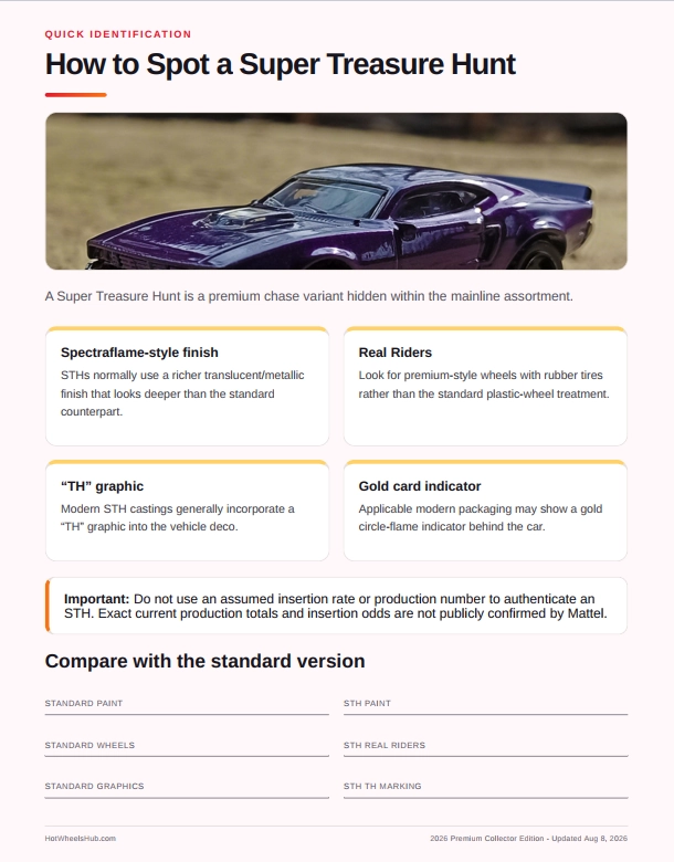 Hot Wheels TH and STH identification guide preview